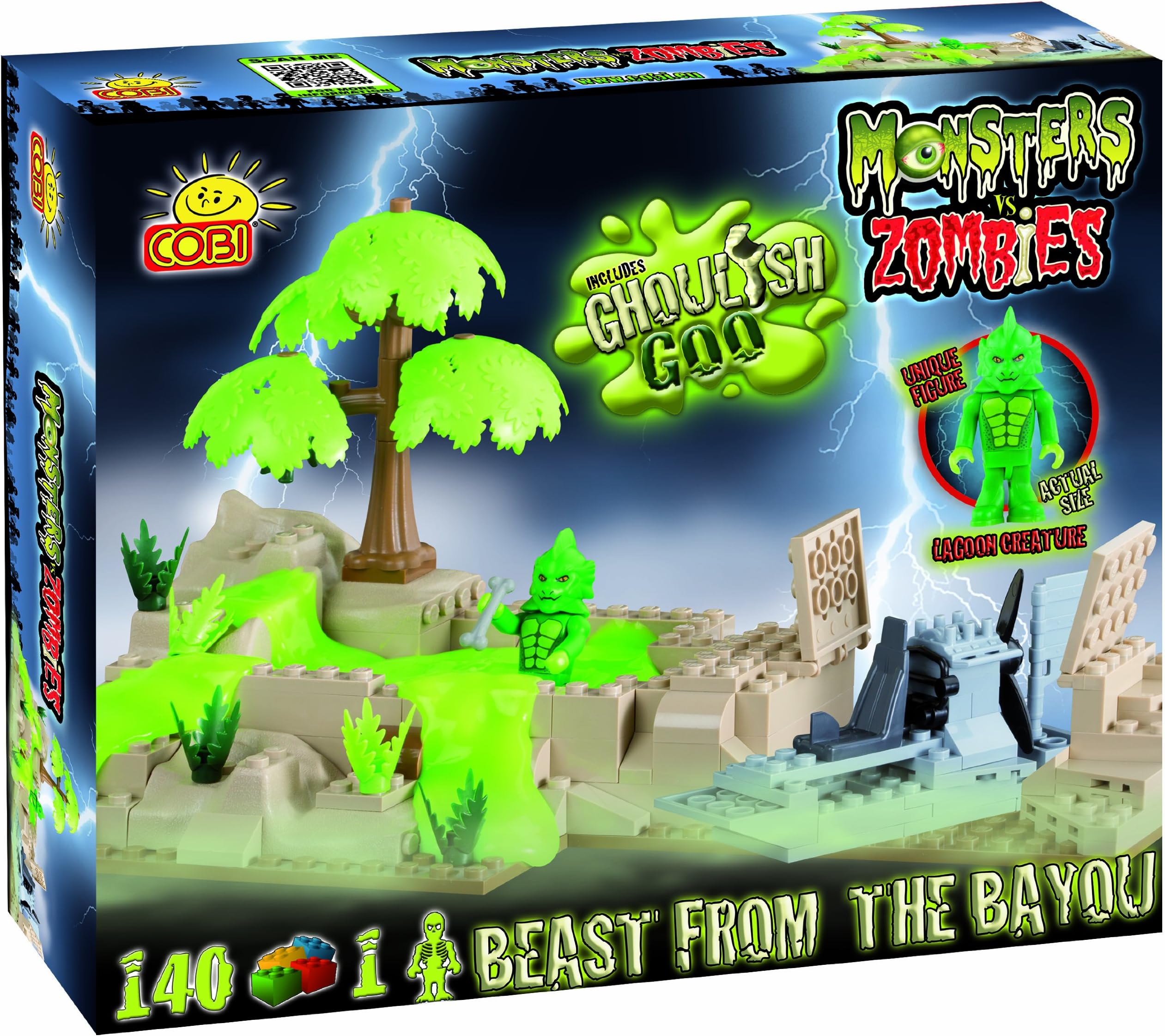 Monsters vs Zombies, beast from the bayou, building bricks