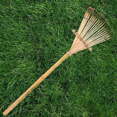 Miniatura 5 de GANAZONO Rastrillos para césped, palas de hojas, rastrillos de mano, rastrillo de jardín, rastrillo sostenido, herramientas de viento, rastrillo de