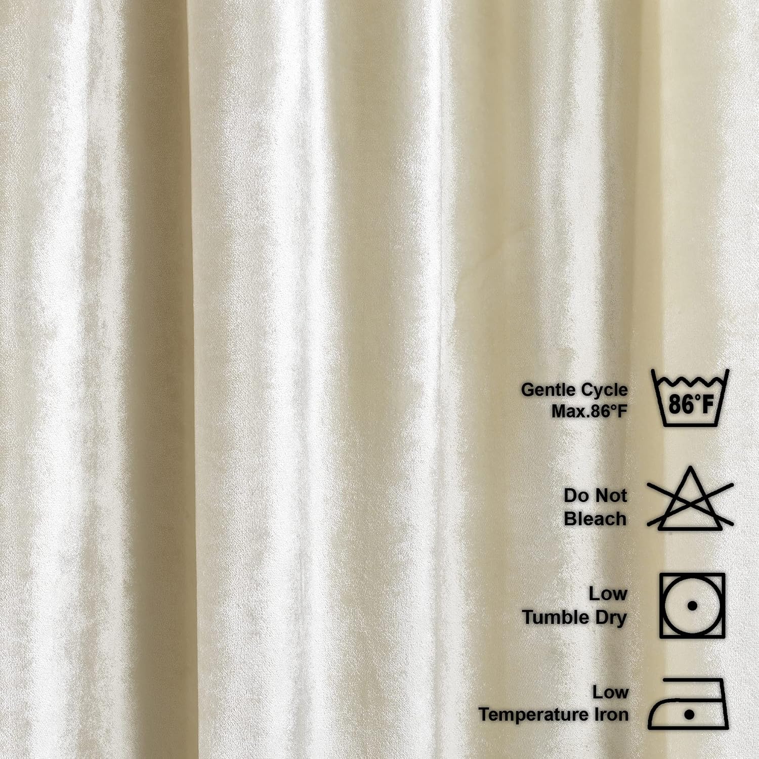 Extra Long Shiny Velvet Curtains Hang Pinch Pleated Light Blocking (1 Panel) Custom Made Drapes - Made in Turkey