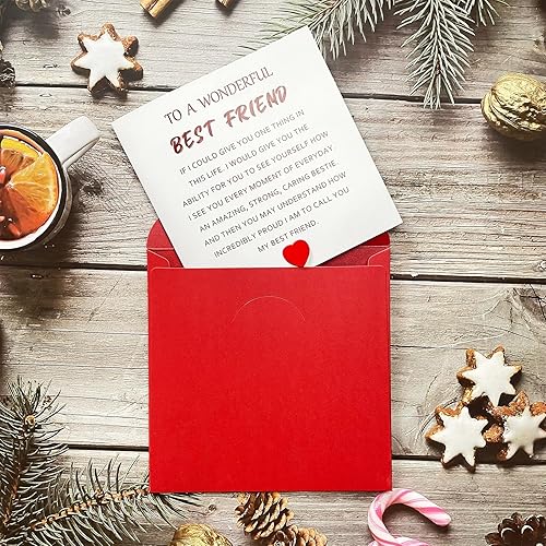 Miniatura 3 de InnobyJoy Tarjeta de cumpleaños especial para mejor amiga, tarjeta de felicitación para mejor amiga, regalo sentimental de cumpleañosvacaciones para