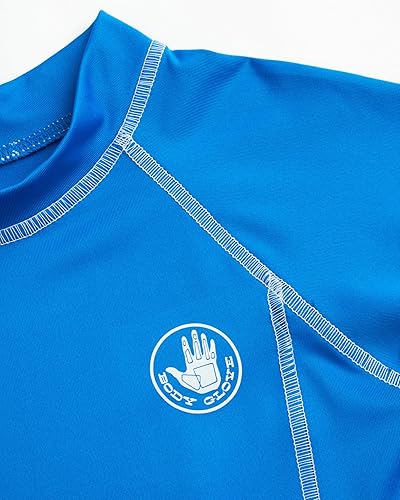 Miniatura 5 de Body Glove Camiseta de natación de manga corta con protección solar y arena para niños, paquete de 2 unidades UPF 50+ (2T-14)