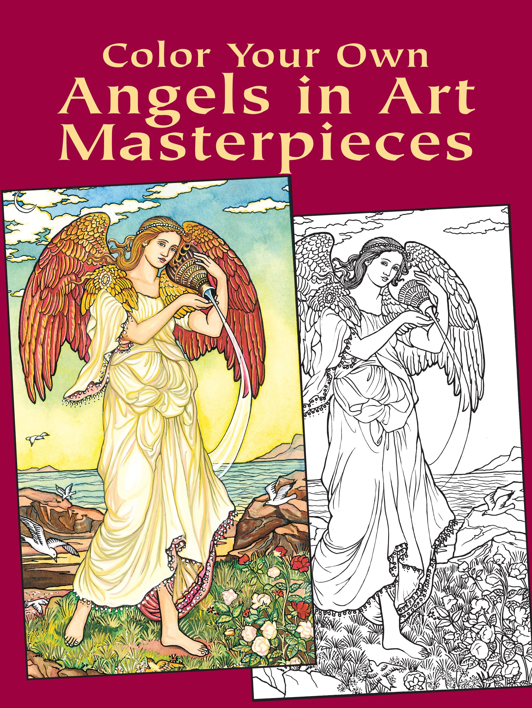 Color Your Own Angels in Art Masterpieces (Dover Art Masterpieces To Color) Paperback – November 21, 2003