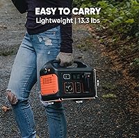 Vista 5 de Jackery Generador solar Explorer 500, estación de energía portátil de 518 Wh, paquete de batería de litio móvil con 1 unidad SolarSaga 100 para RV