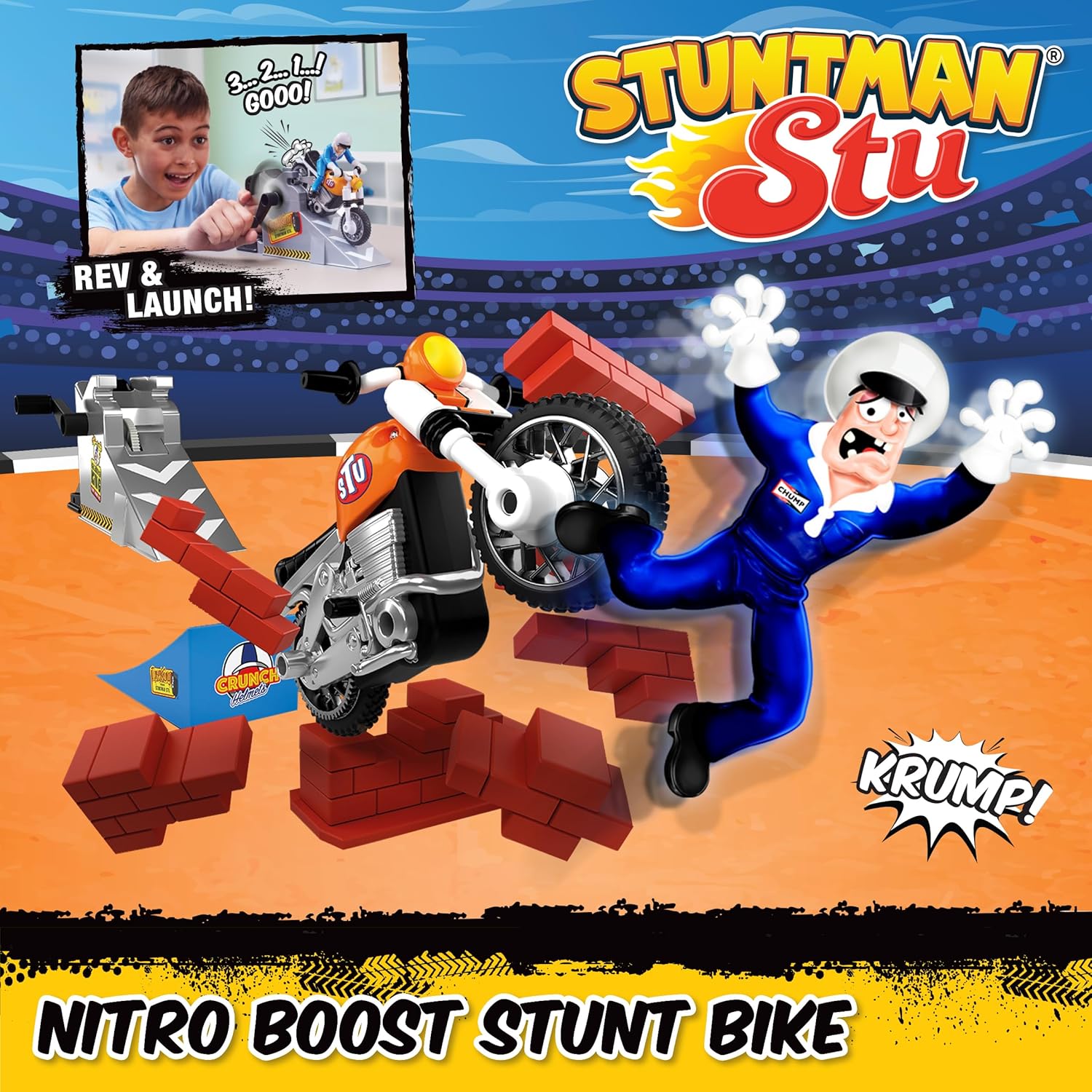 Nitro Boost Stunt Bike Rev and zoom