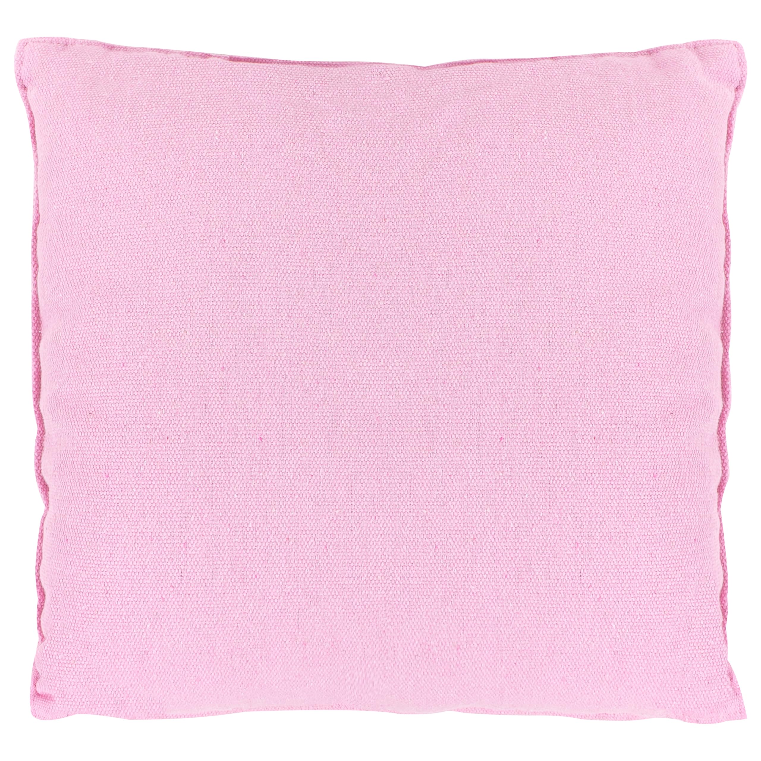 Brasilianischer Hängesessel Baumwolle/Buchenholz rosa mit Fransen Boho Bonea
