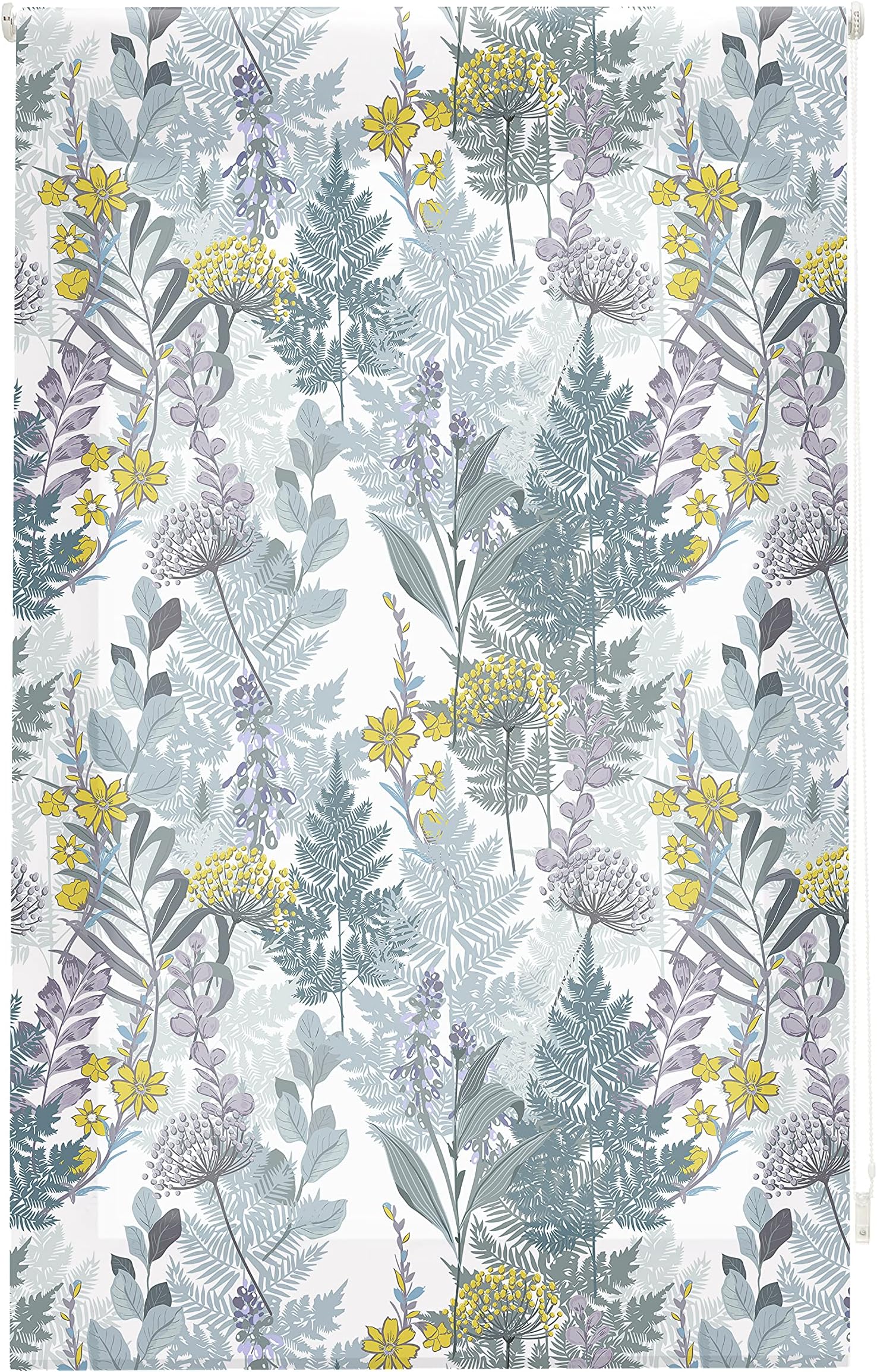 Blindecor Flowers | Translucent Roller Blind with Digital Print | Blossom Model | 110 x 180 cm (W x H) Fabric Size 107 x 175 cm | Window Blinds