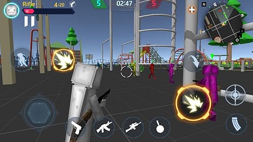 People stick battle playgrounds Physics Human Fire