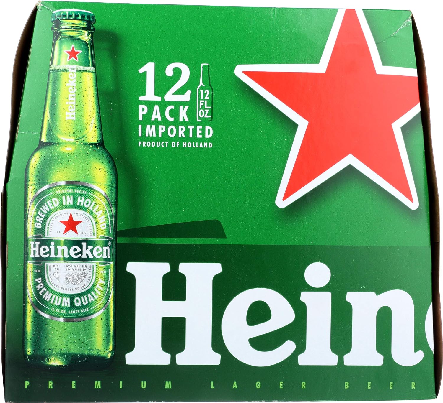 Heineken, 12 pk, 12 oz bottles, 5.4% ABV