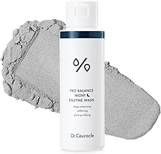 Dr.Ceuracle Pro Balance Enzyme Powder Face Wash - Korean Day and Night Natural Enzyme Powder Face Wash for Deep Pore Cleansing, Sebum Removing, pH Skin Balancing Care (Night Wash)