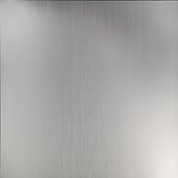 Vista 2 de FASÄDE Panel de techo decorativo de vinilo con pegamento de estilo tradicional y patrón 1 en níquel cepillado (muestra de 12 x 12 pulgadas)