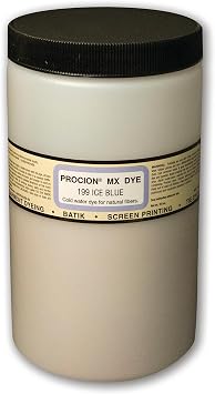 Jacquard Procion Mx Dye - Undisputed King of Tie Dye Powder - Ice Blue - 1 Lb - Cold Water Fiber Reactive Dye Made in USA