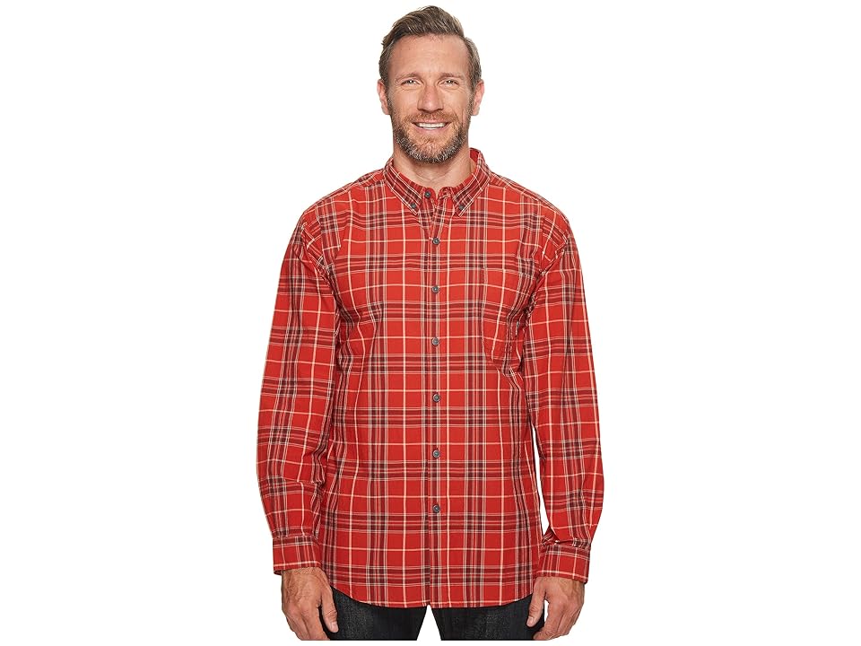 

Columbia Big Tall Rapid Riverstm II Long Sleeve Shirt (Sail Red Plaid) Men's Long Sleeve Button Up