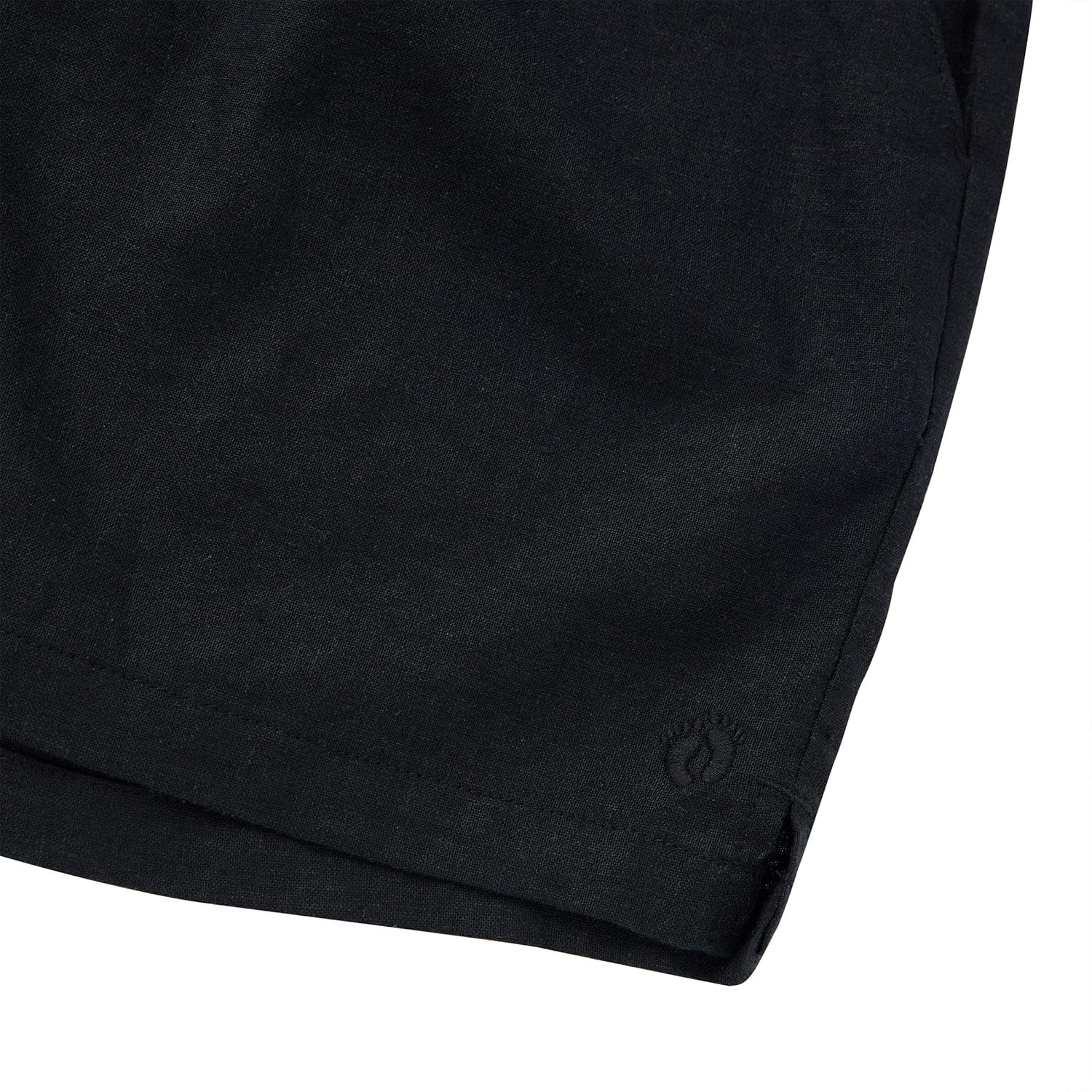 HANG TEN Women's Linen Blend Summer Shorts - Lightweight Casual Elastic Waist Shorts with Pockets - Relaxed Fit - Image 7