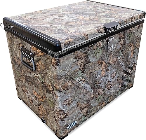 Nevera con congelador portátil Whynter de 45 cuartos de galón modelo FM-45CAM con fuente CA de 110 voltios y CC de 12 voltios para automóvil, casa