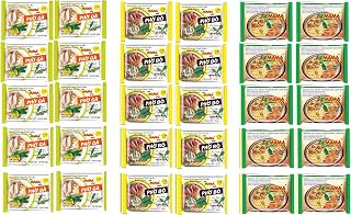 Mama Oriental Style instant noodles Mix Flavor Bundle Package Total 30 Packs (3 Flavor Pho Noodle Mix Pho Ga Chicken Flavor, Pho Bo Beef Flavor, and Pho Chand Clear Soup) 3 flavors 10 bags each total 30 bags,