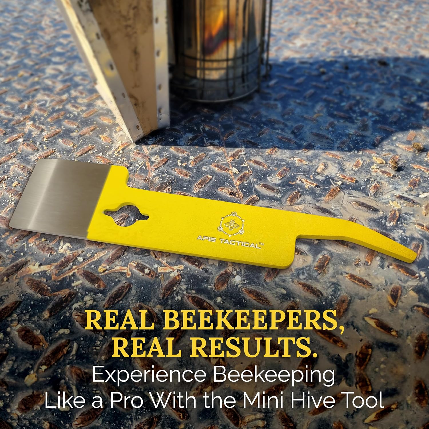 Mini Hive Tool, Stainless Steel Beekeeping Scraper image 3
