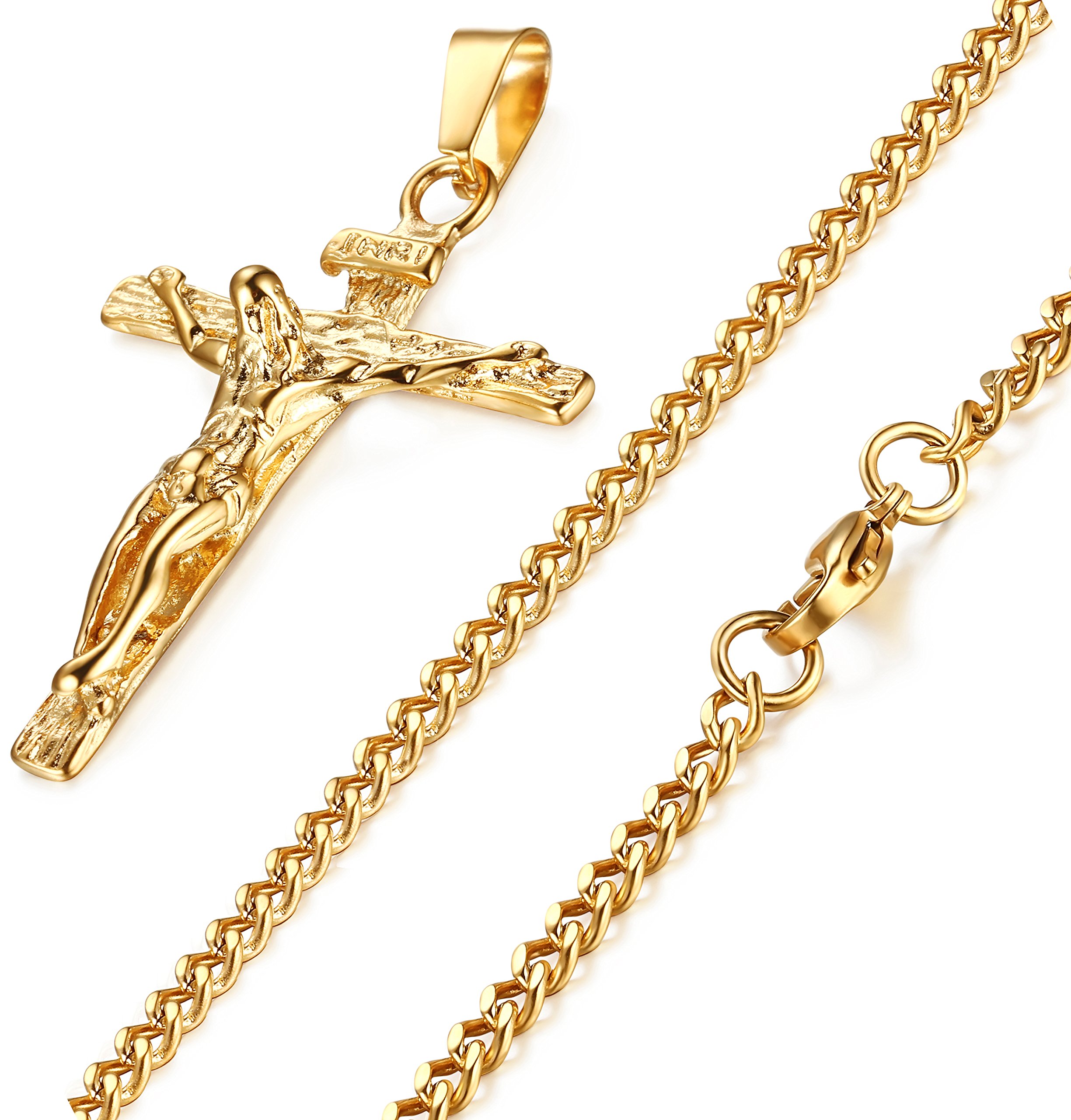 Buy Stainless Steel Mens Womens Cross 