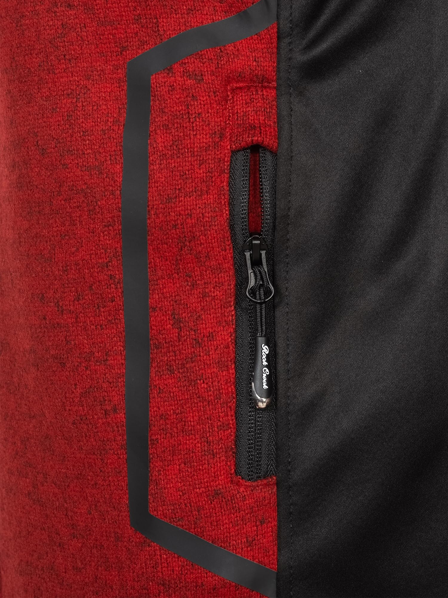 Rock Creek Fleecejacke Herren Outdoor H-367 | Wärmender Sweat-Pullover mit Reißverschluss, weiche Wanderbekleidung für Männer, Alltag, Camping und Freizeit