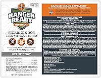 Vista 7 de Ranger Ready Repellents Spray Repelente de Insectos con Picaridina con Scent Zero - Repelente de Mosquitos y Spray para Garrapatas