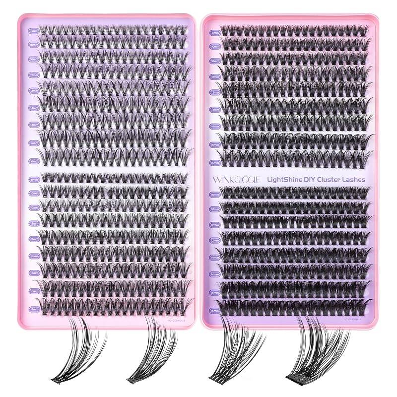 Cílios Postiços em Cacho WINKGIGGLE com Curvatura D, 8–16 mm, 700 unidades