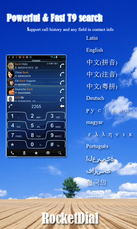 Direction Rocketdial RocketDial Dialer & Contacts-App im Amazon Appstore
