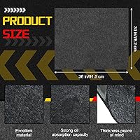 Vista 3 de Neer 6 Pcs 30 x 36 Inch Oil Spill Mat for Under Car Oil Absorbent Pad Reusable Oil Change Mat Garage Floor Mat for Garage or Shop, Parking, Floor