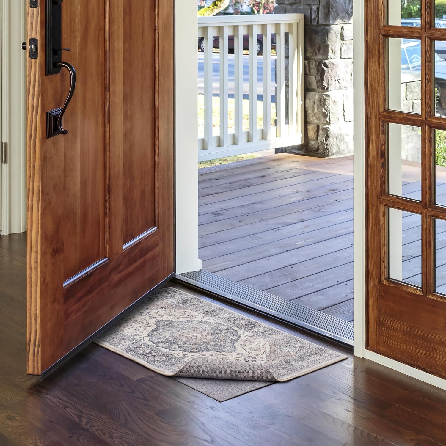 Arkwright 2' x 3' Non Slip Area Rug Pads with Max Grip Tech - Low Profile, Multi-Layered Carpet Under Padding for Indoor Hardwood Floors & Outdoor