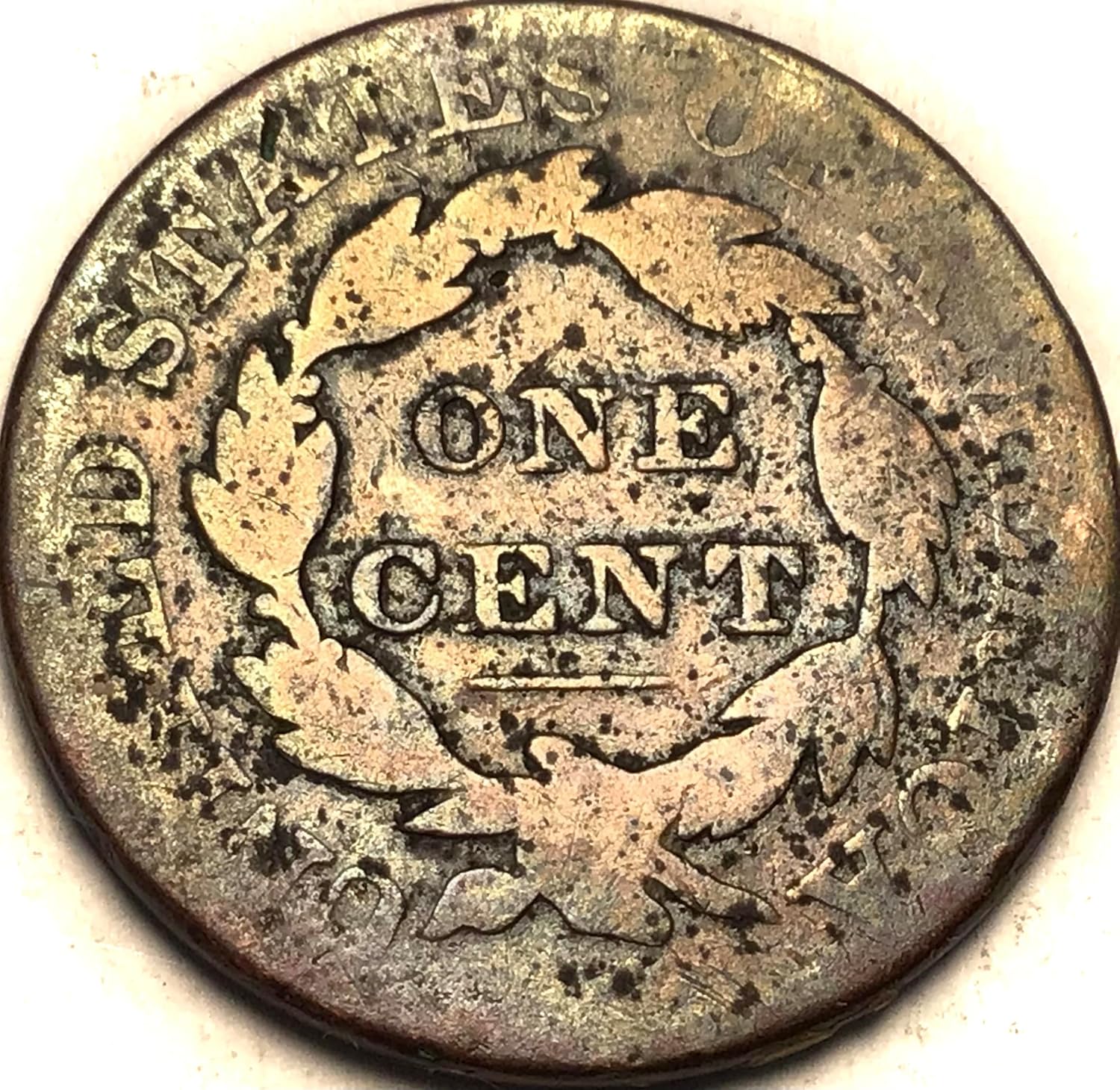 1828 P Coronet Head Large Cent Penny Seller About Good Plus