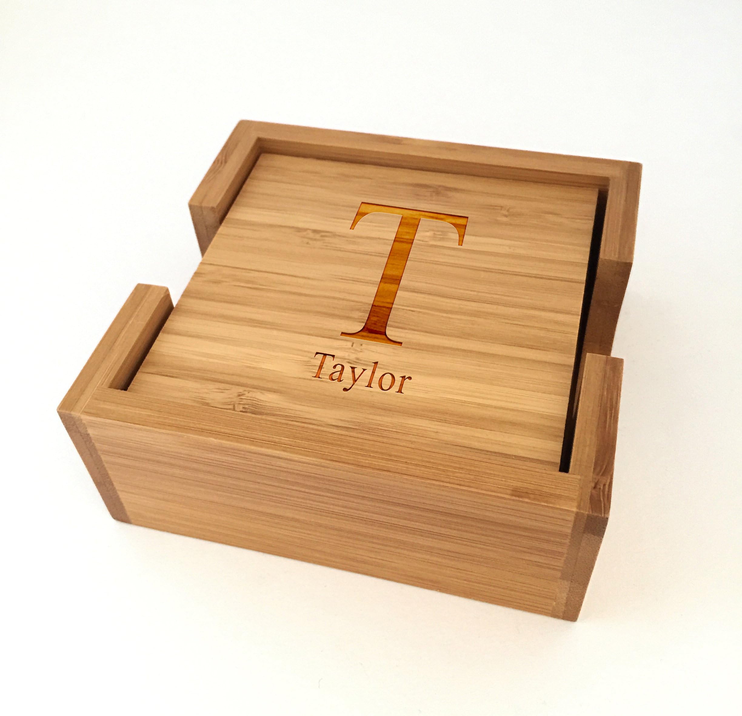 Personalized Bamboo Coasters