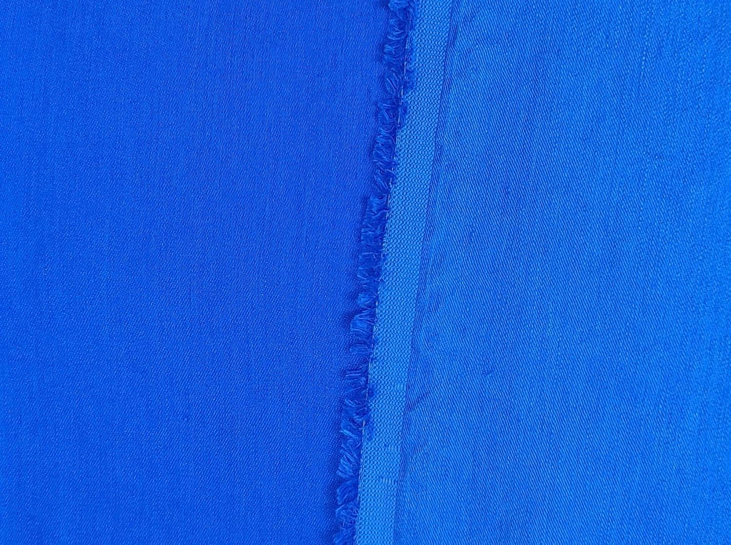 Satin Elegance: Linen Rayon Fabric with Polished Satin Weave 6090 6620 6659 7472 7293 Blue