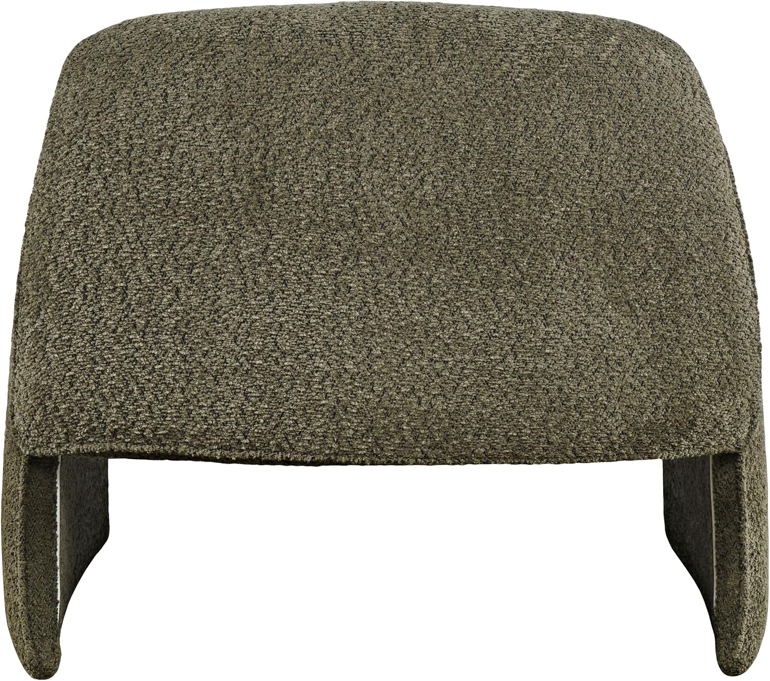 Jofran Dolce Mid-Century Modern Bent Angle Upholstered Accent Chair, Forest