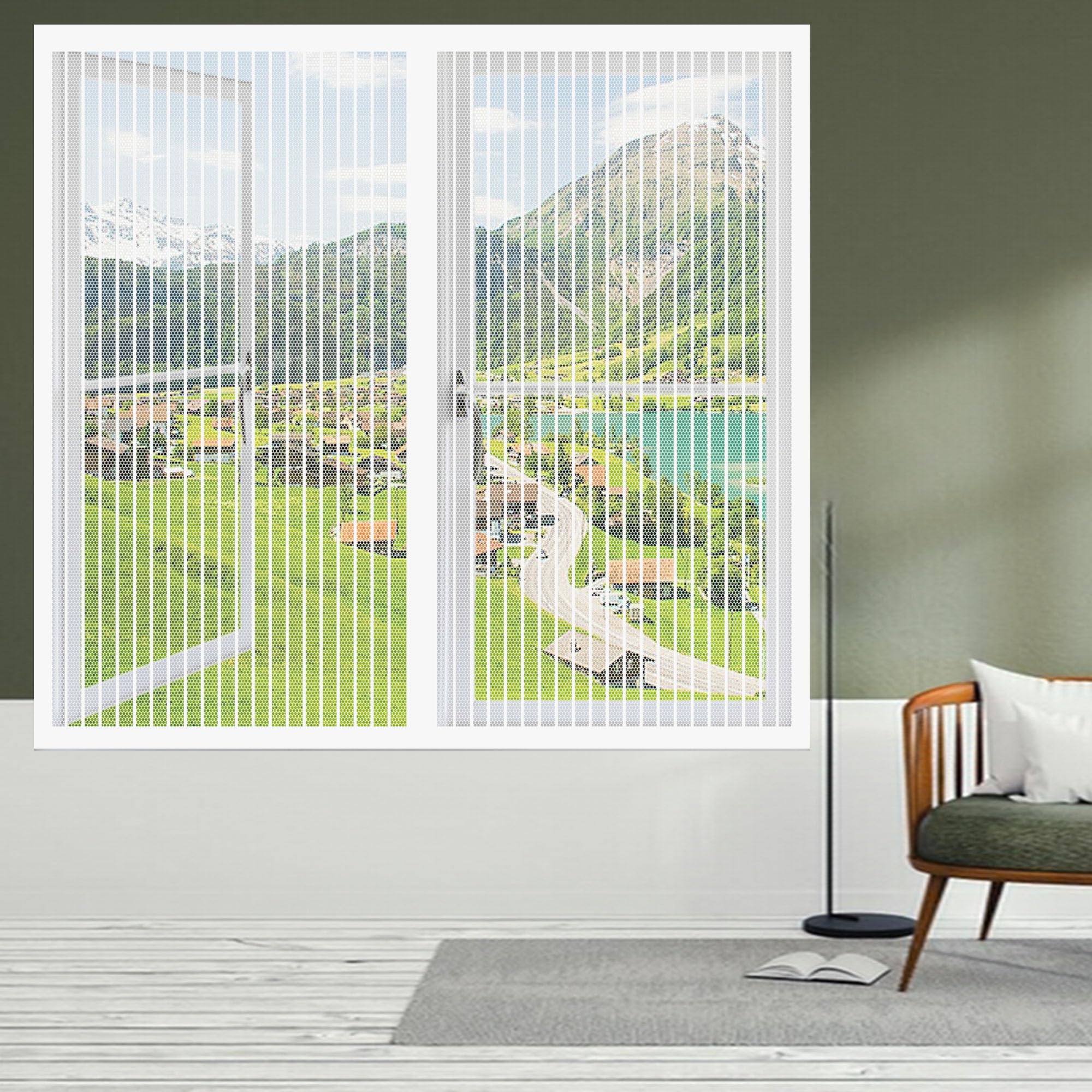 Moustiquaire aimantée fenêtre pour aérer le séjour et le balcon en été