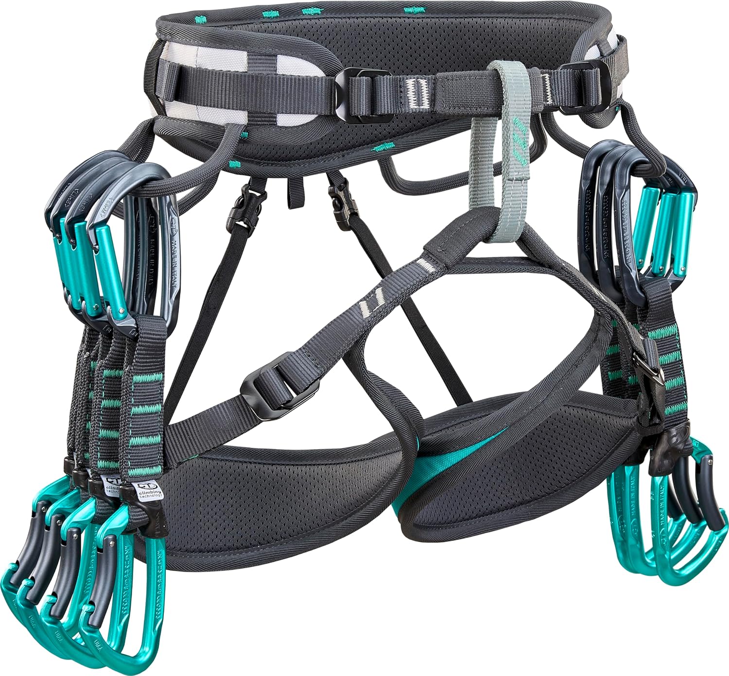 Climbing Technology Ascent альпинистский пояс сине-темно-синий с серебристыми вставками размер M L