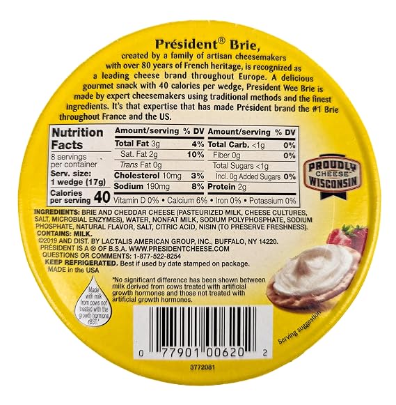 Wee Brie Cheese Wedges 4.9 oz