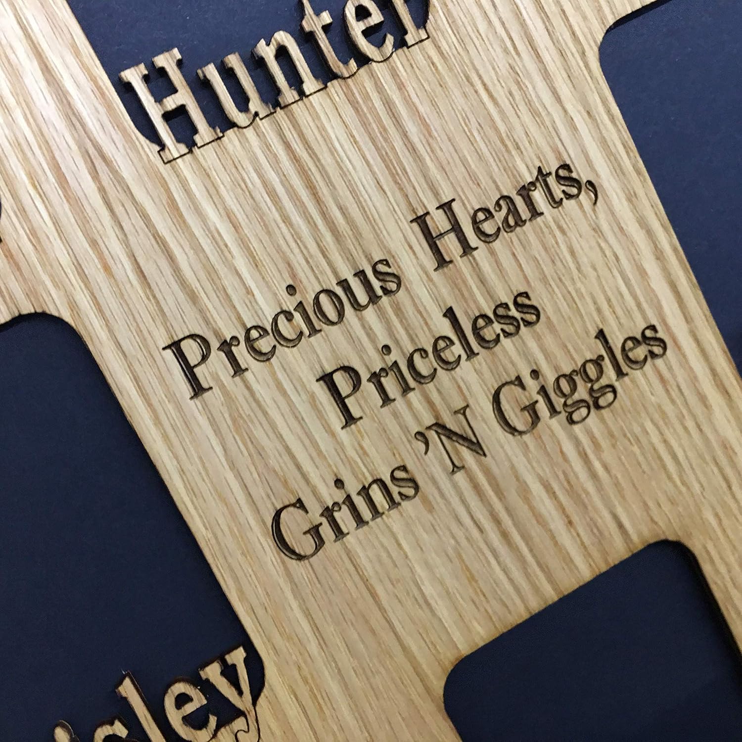 Personalized Grandkids Picture Frame with Names - 11x14 Frame Holds Multiple Photos