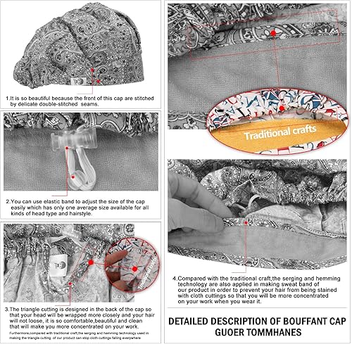 Miniatura 6 de GUOER Sombrero Bouffant Cap Talla única Multicolor