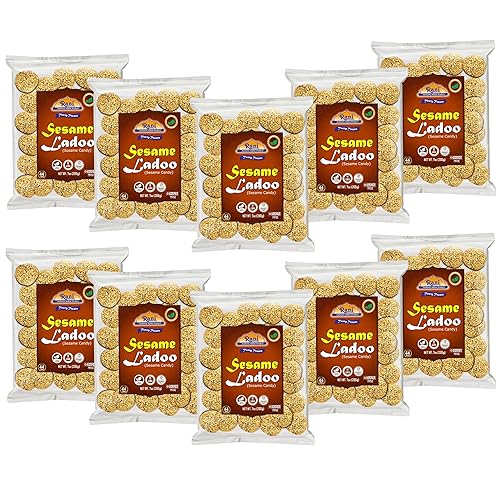 Miniatura 14 de Rani Peanut Ladoo (caramelo redondo de maní quebradizo) 7 onzas (7.05 oz) x paquete de 20 ~ Todo natural Vegano Sin colores Apto para gluten