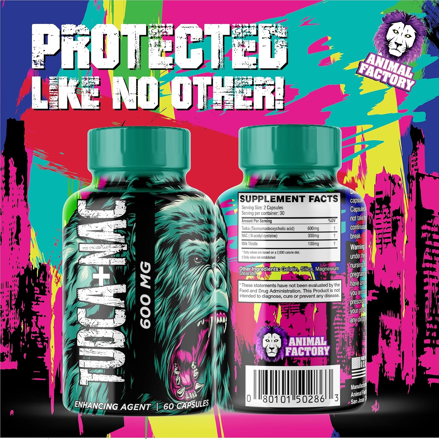 Tudca + NAC N-Acetyl Cysteine Liver Support Supplement - Tudca 600mg with N-Acetyl Cysteine 300mg Anti-Aging Liver Support | Tauroursodeoxycholic Acid | NAC N-Acetyl Cysteine | 60 Capsules - Image 3