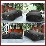 for Dodge Challenger Cover Car Cover for Dodge Challenger 08-23 Outdoor Full Car Cover All Weather Protection Rain Sun Protection with Zipper Black Replace Parts