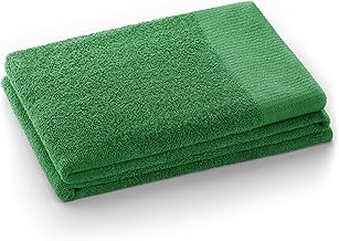 AmeliaHome Amari Hand Towel 50 x 100 cm 100% Cotton Absorbent Green