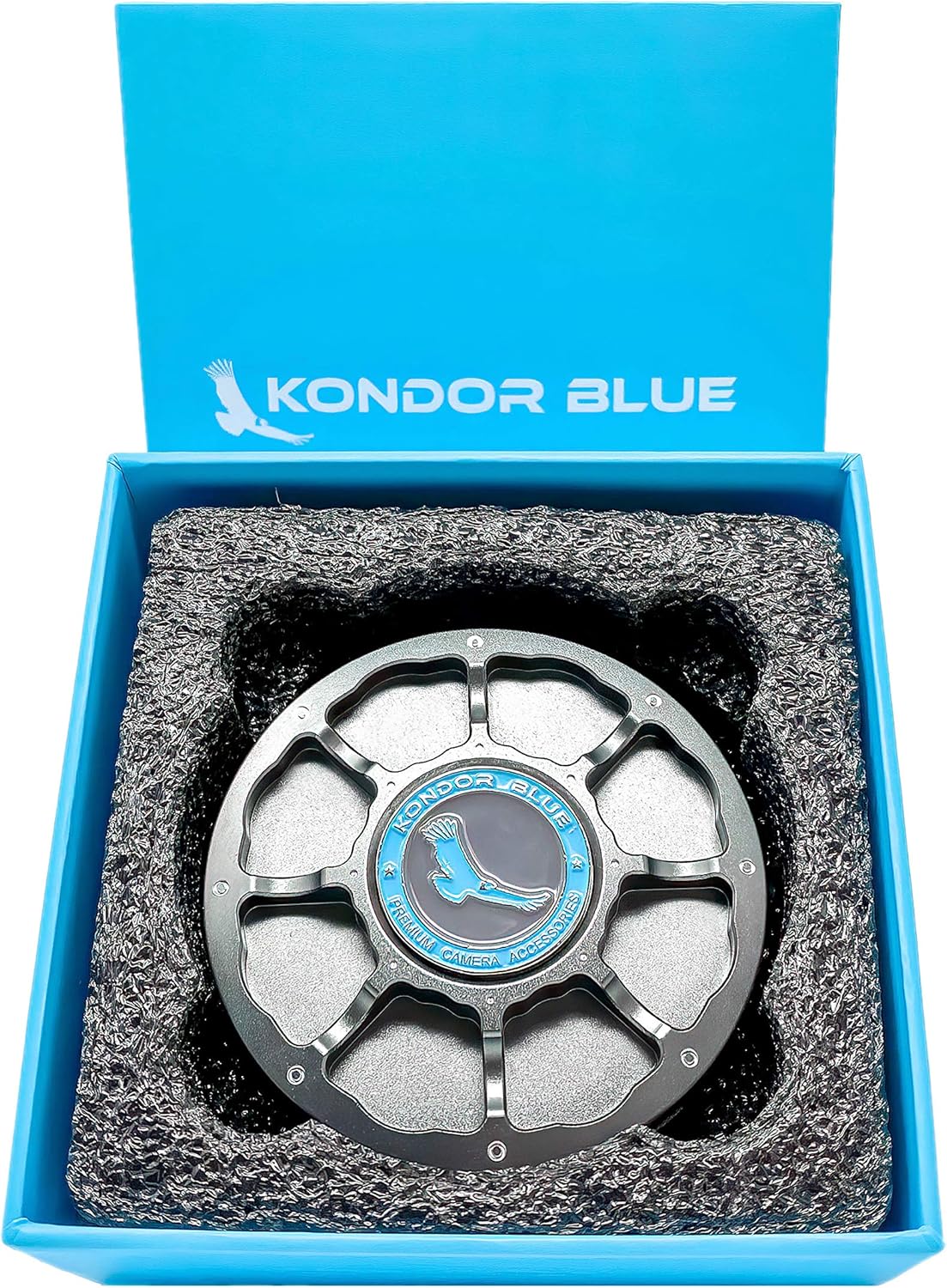 KONDOR BLUE | PL Cine Mount Compatible with Arri | Metal Body Cap for Camera Lens Port | Protect Sensor and Port from Dust and Scratches | Low-Profile, Heavy-Duty | Gray