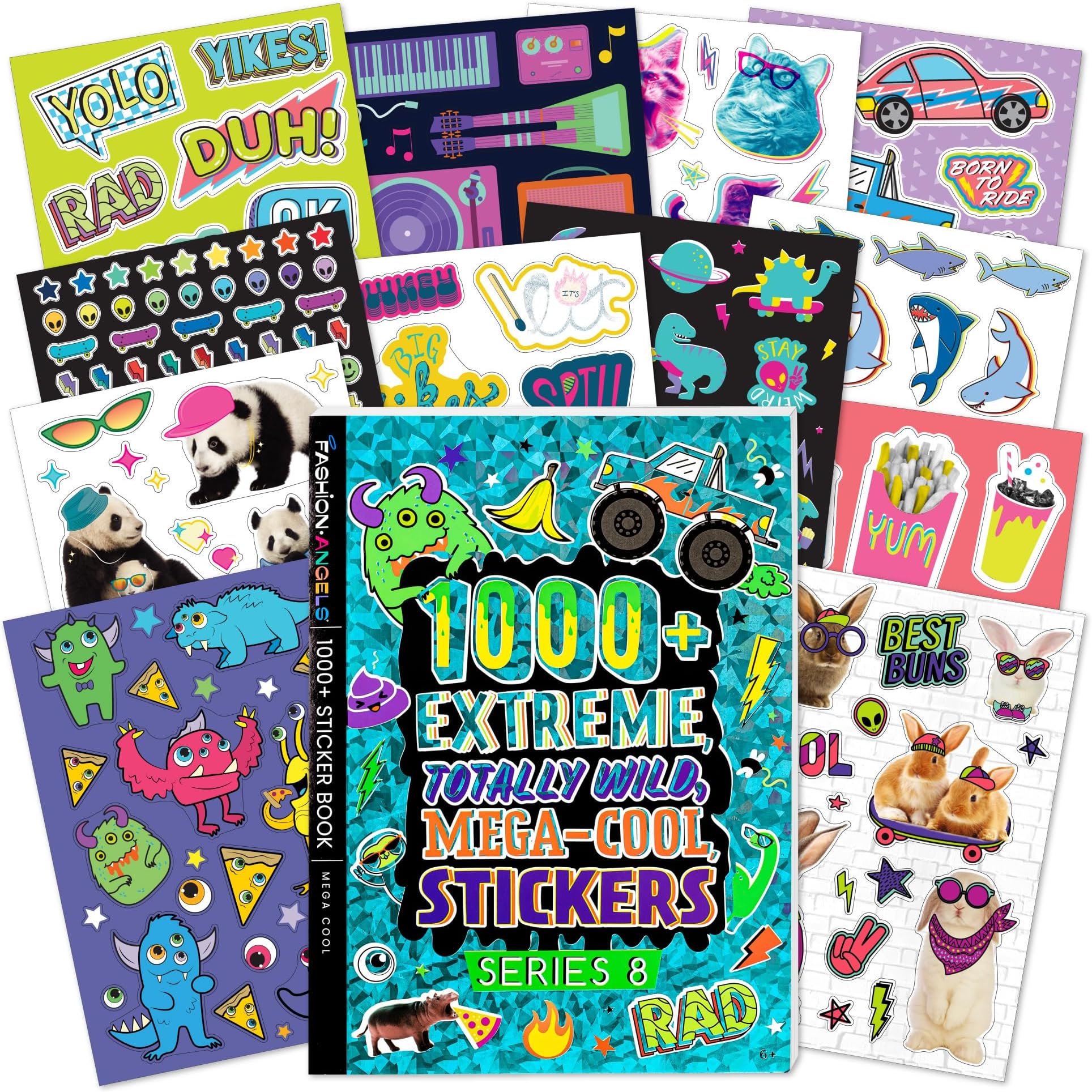 Amazon.com: Fashion Angels 1000+ Mega Cool Stickers for Kids - Fun ...