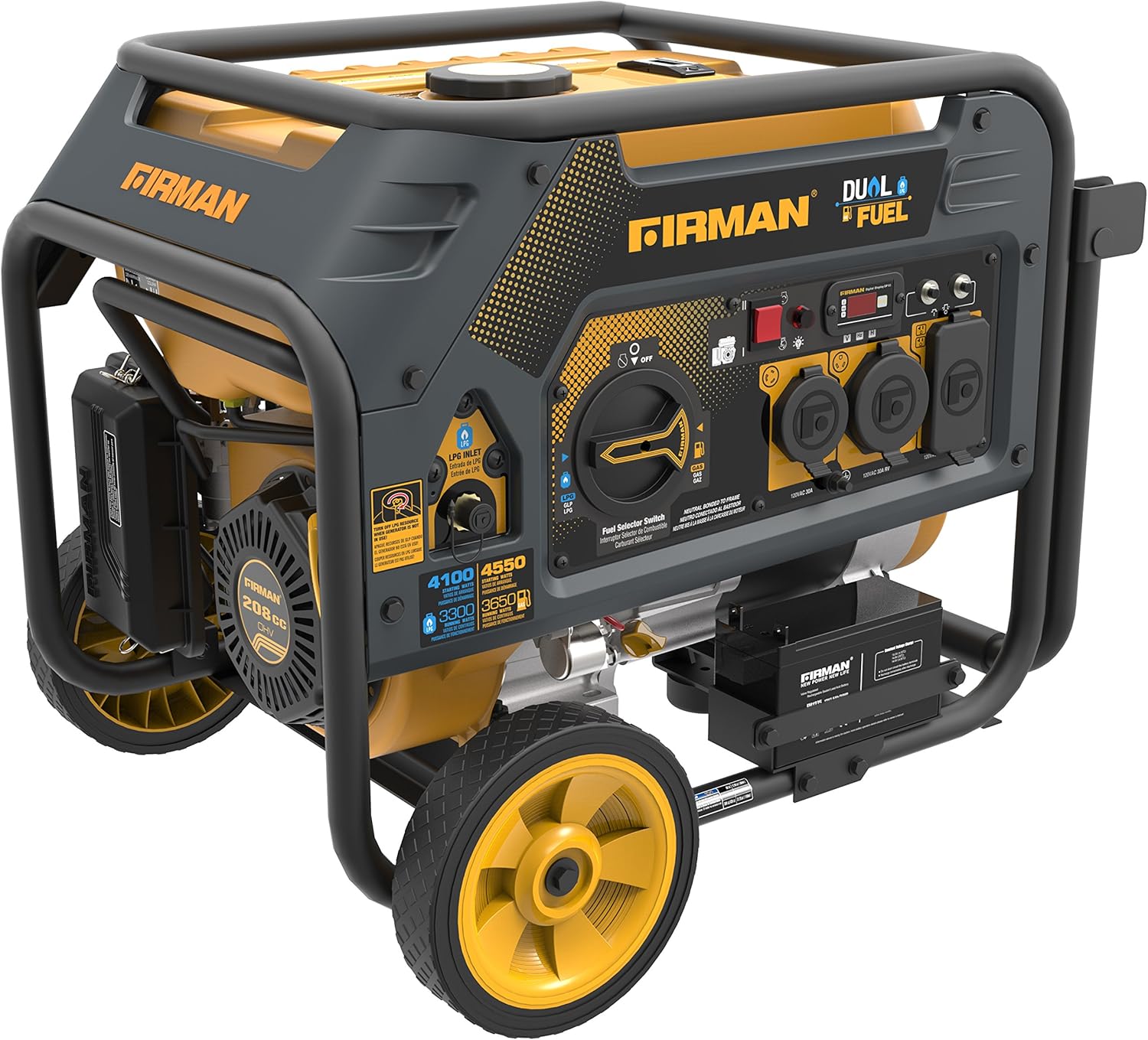 Buy Firman Hybrid Series H03651 3650 4550 Watt Dual Fuel Generator Yellow Online In Vietnam B01m1jlxdj