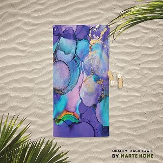 MARTE HOME PURPLE MARBLE PLAJ HAVLUSU