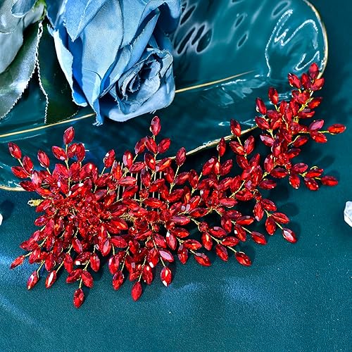 Miniatura 10 de Peine de pelo de cristal para boda, accesorios para el cabello, perlas y diamantes de imitación, peines laterales nupciales para mujeres y niñas