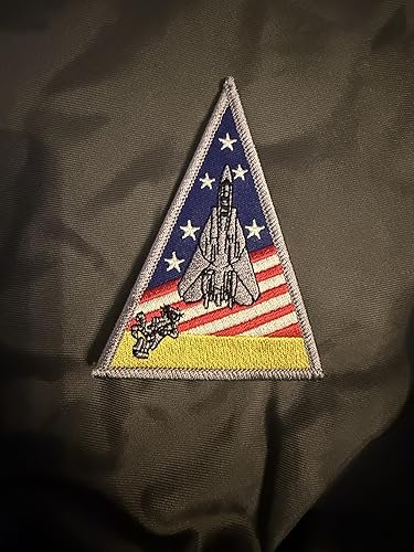 Miniatura 5 de F-14 Tomcat Triangle Patch - con gancho y bucle, 4"