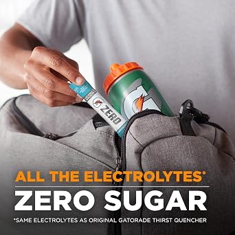 Gatorade G Zero Powder Fruit Punch Variety Pack 0.10 oz Individual Packets (50 Pack)