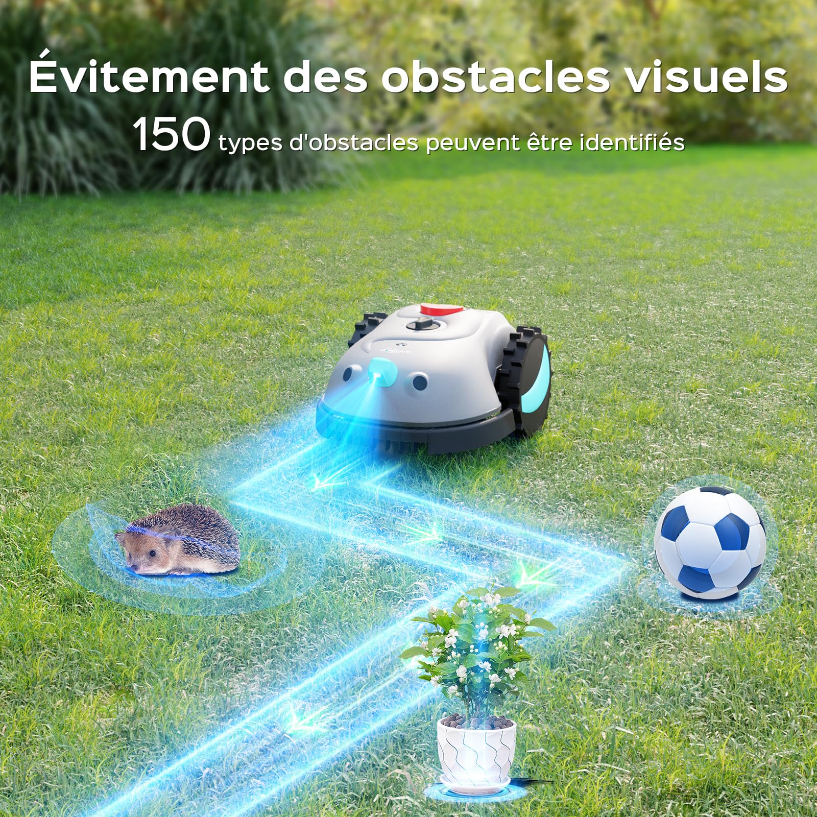 YARDCARE V100 Robot Tondeuse sans Fil Périphérique - vue 2
