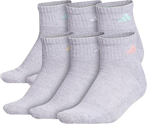 adidas Calcetines deportivos para mujer, paquete de 6