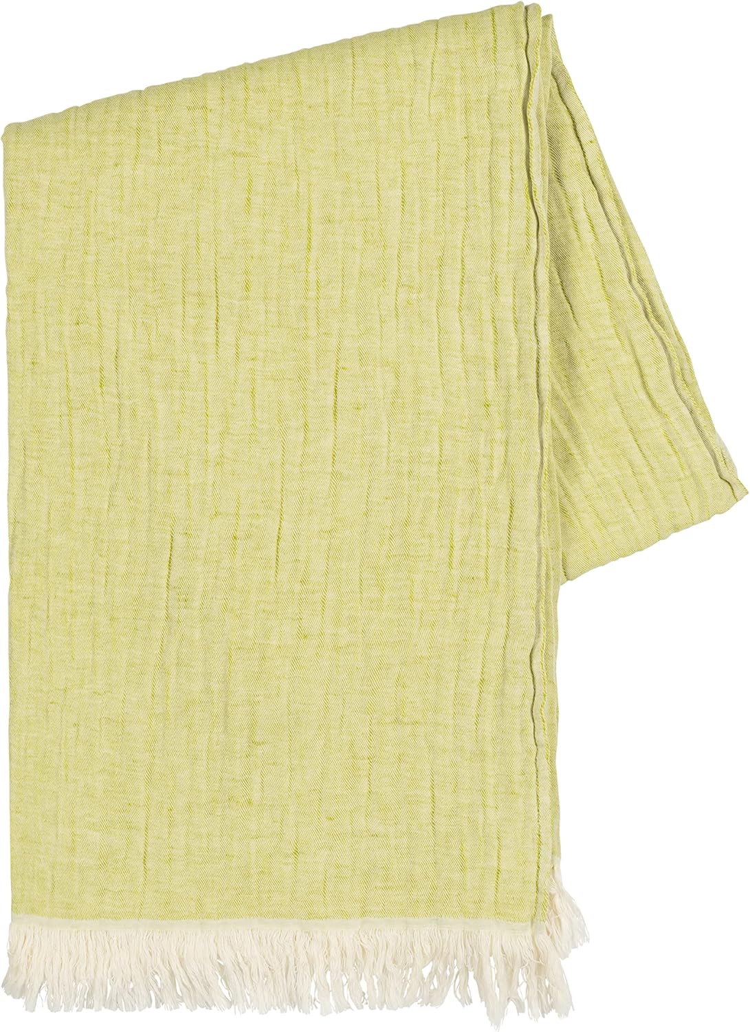 Lands Downunder Lime Soho Cotton/Linen Throw